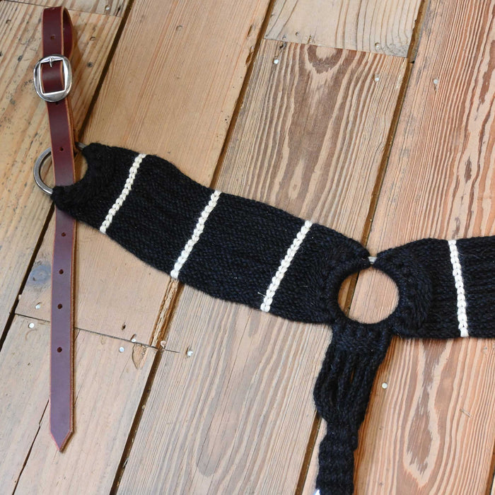 Handmade Iron Horse Head Brand Mohair Breast Collar