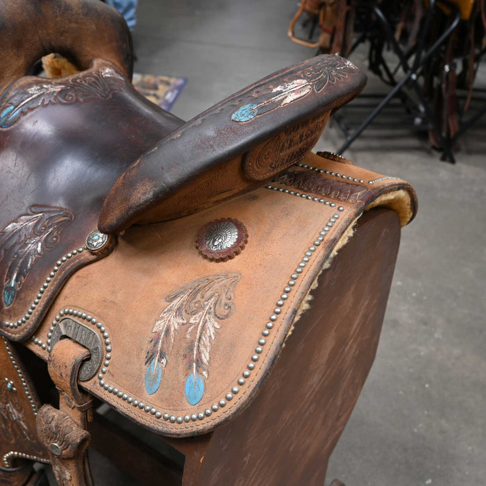 14" USED COWBOY CLASSIC BARREL SADDLE