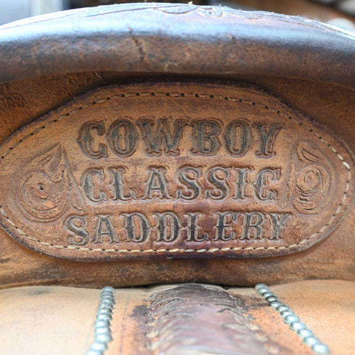 14" USED COWBOY CLASSIC BARREL SADDLE