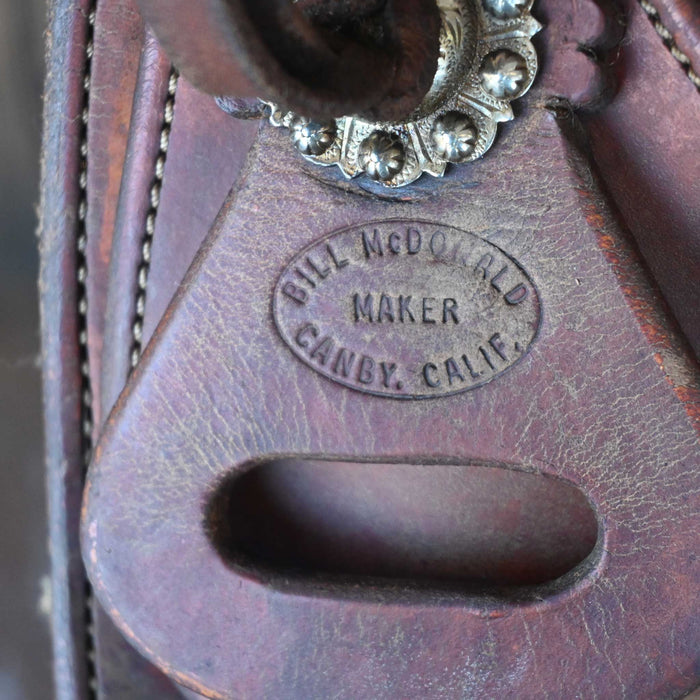 15" USED BILL McDONALD RANCH SADDLE Saddles - Used Bill McDonald