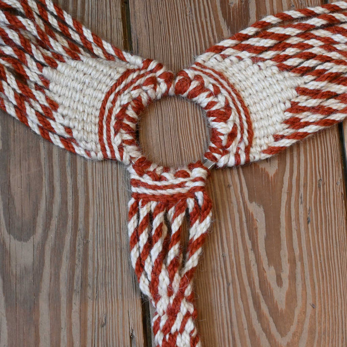 Handmade Iron Horse Head Brand Mohair Pulling Collar