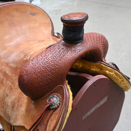 14.5" USED TOP HAND ROPING SADDLE Saddles - Used Top Hand Saddle Co.