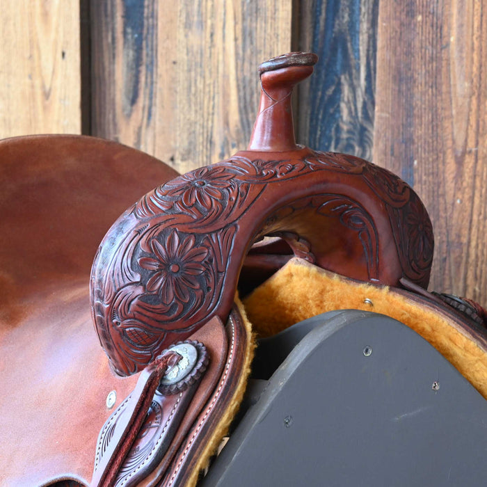 13.5" USED JEFF SMITH JACKIE GANTER BARREL SADDLE