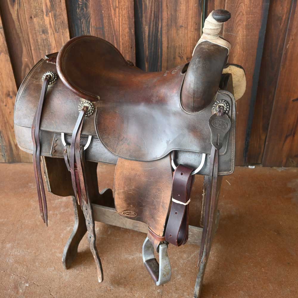 16.5" USED CALVIN ALLEN RANCH CUTTER Saddles Calvin Allen   