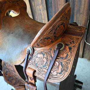 14" USED JEFF SMITH XTREME BARREL SADDLE Saddles Jeff Smith   