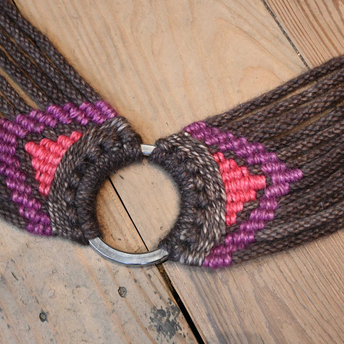 Handmade Iron Horse Head Brand Mohair Tripping Collar