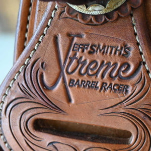 14" USED JEFF SMITH XTREME BARREL SADDLE Saddles Jeff Smith   