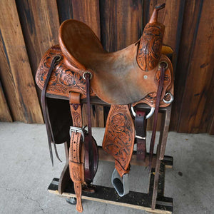 14" USED JEFF SMITH XTREME BARREL SADDLE Saddles Jeff Smith   