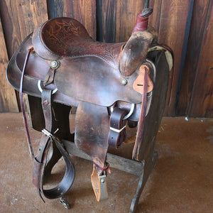 16" USED BOB'S CUTTING SADDLE Saddles BOBS CUSTOMS   