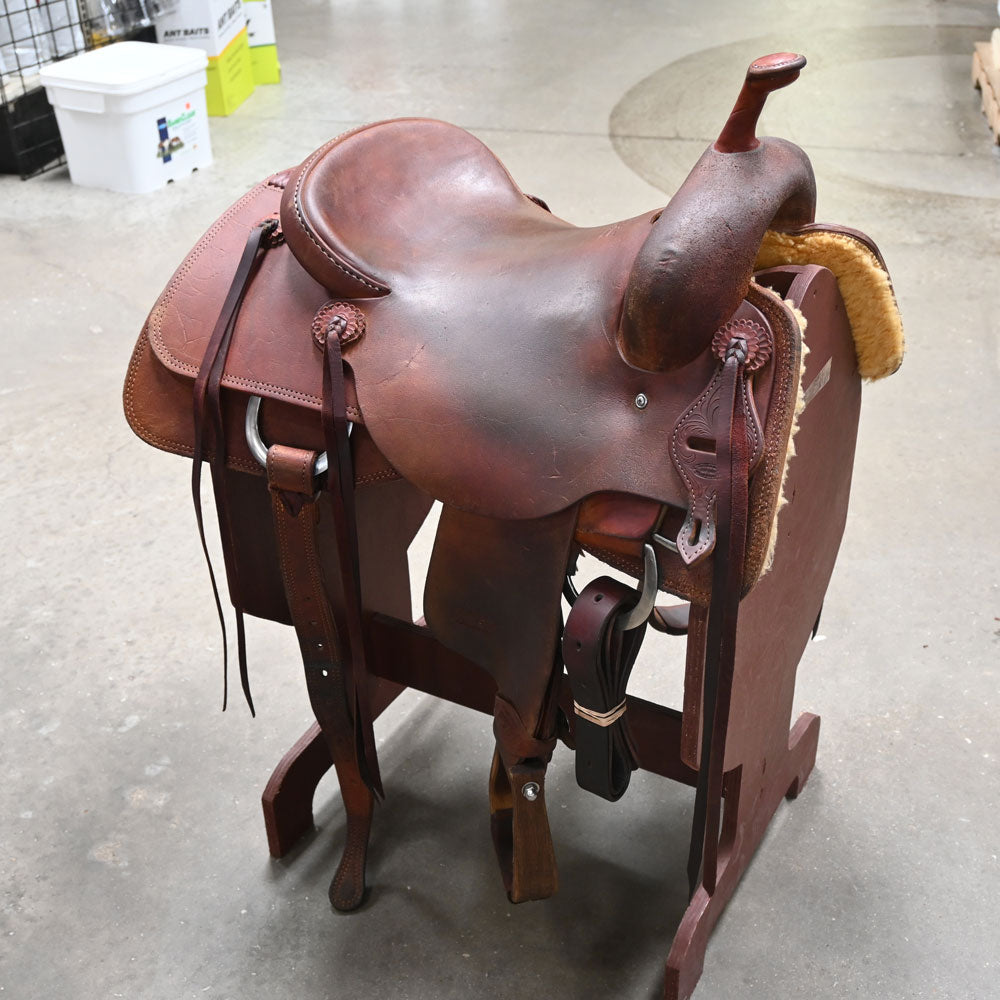 15.5" USED JEFF SMITH CUTTING SADDLE