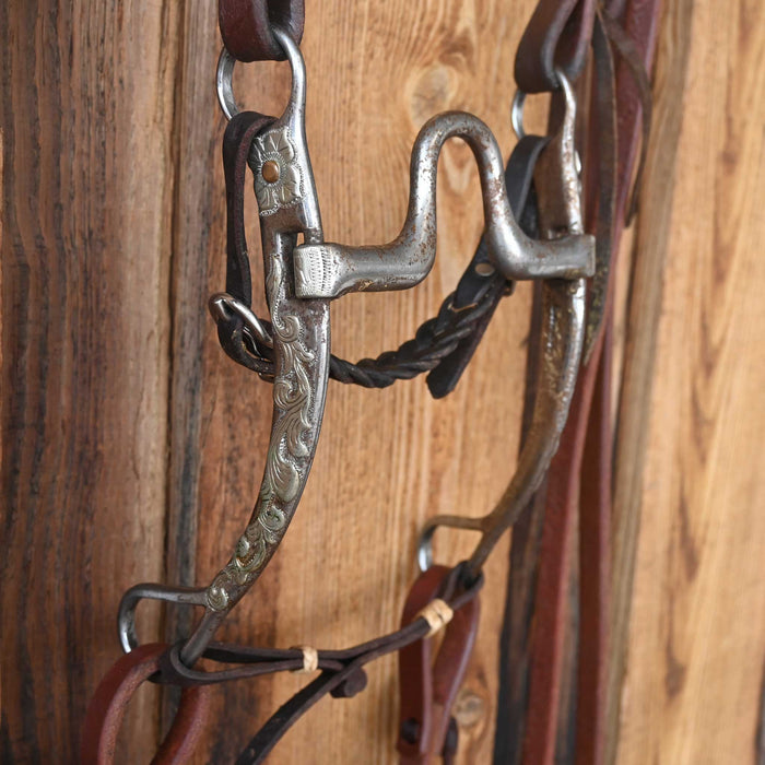 Cutrell Solid Port Bridle Rig w/Split Ear Headstall