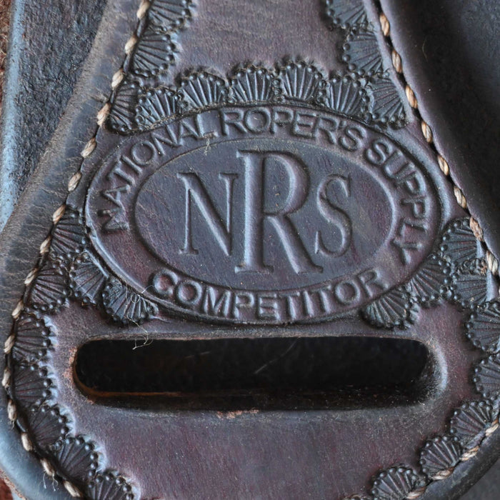15" USED NRS TEAM ROPING SADDLE Saddles - Used NRS