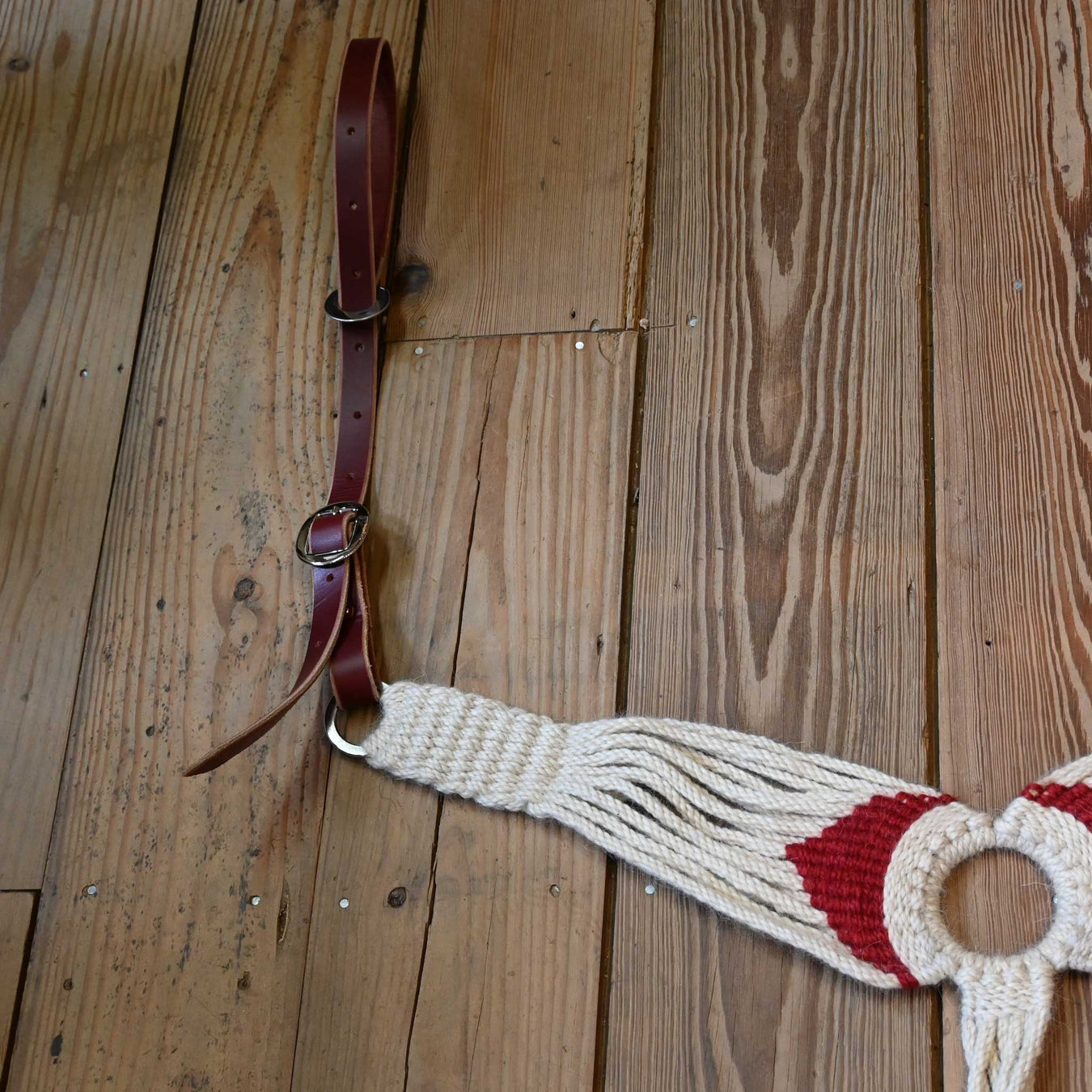 Handmade Iron Horse Head Brand Mohair Pulling Collar Tack - Breast Collars Iron Horse Head Brand