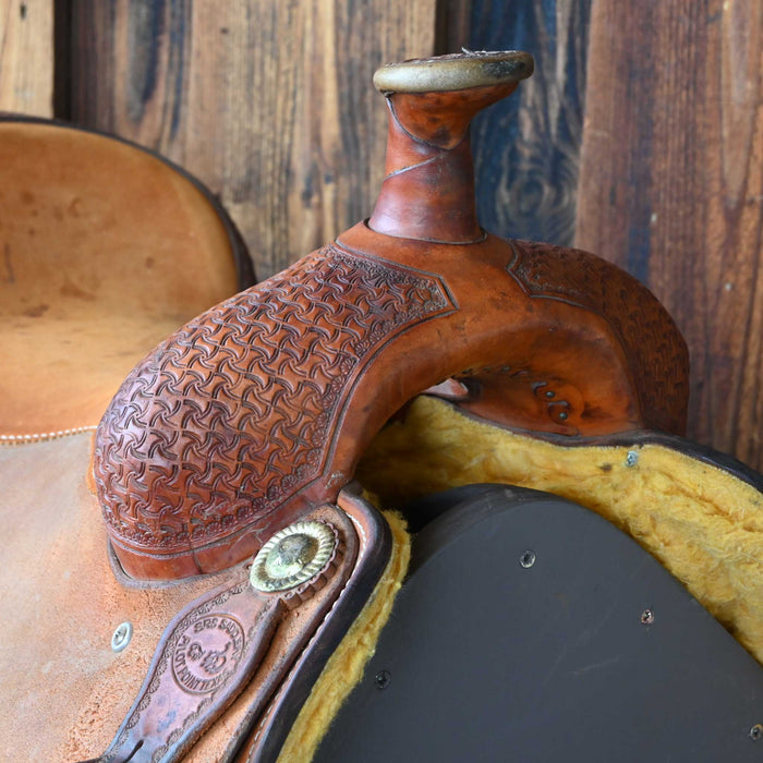 18" USED SRS TEAM ROPING SADDLE