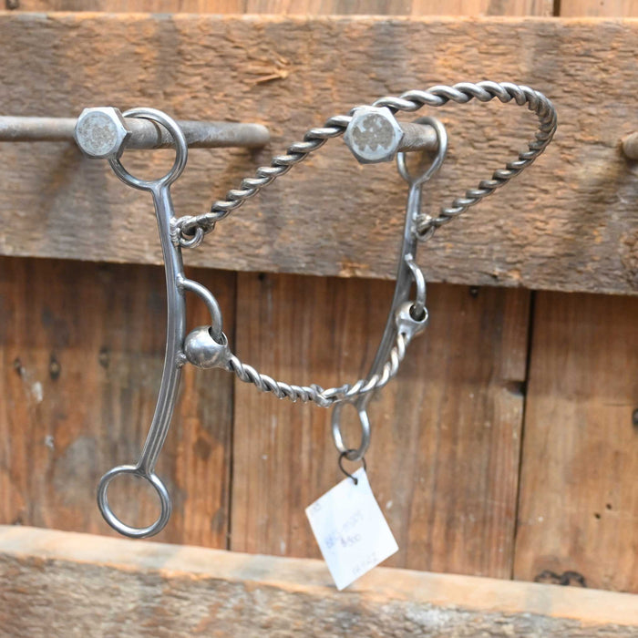 Flaharty Duke Steel Nose Twisted Wire Snaffle Combo Bit