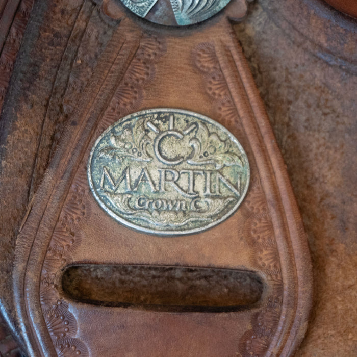 14.5" USED MARTIN CROWN C BARREL SADDLE Saddles - Used Martin Saddlery