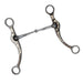 Aged Steel Snaffle With Floral Trim Tack - Bits Teskey's   