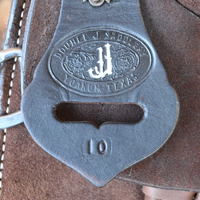 15.5" USED DOUBLE J RANCH CUTTER SADDLE