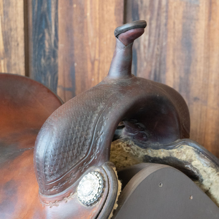 15.5" USED MARTIN MATT GAINES CUTTING SADDLE