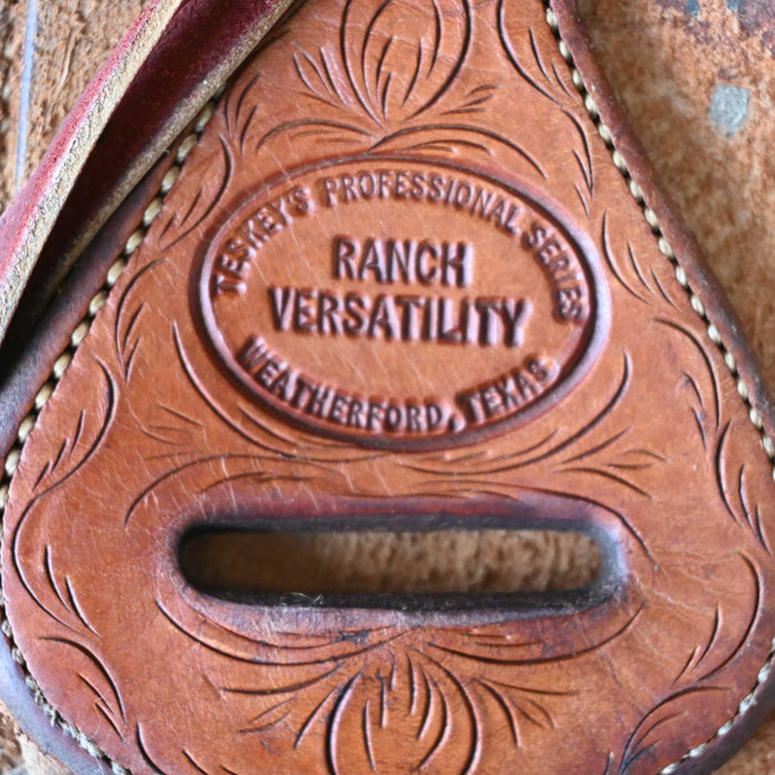 16" USED TESKEY'S RANCH VERSATILITY SADDLE