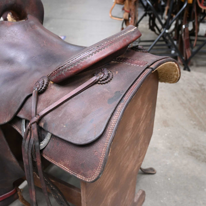 15" USED JEFF SMITH RANCH CUTTER SADDLE