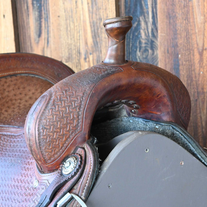 14.5" USED CACTUS MARLENE MCRAE BARREL SADDLE