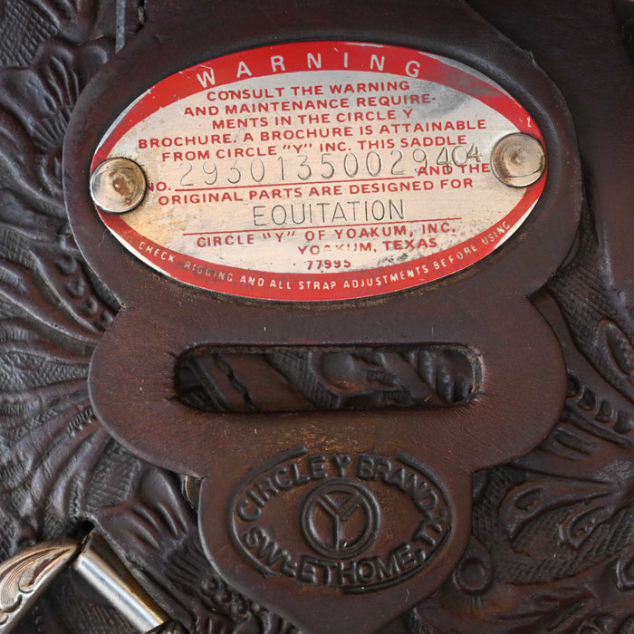 13.5" USED CIRCLE Y EQUITATION TRAIL SADDLE Saddles - Used Circle Y Saddlery
