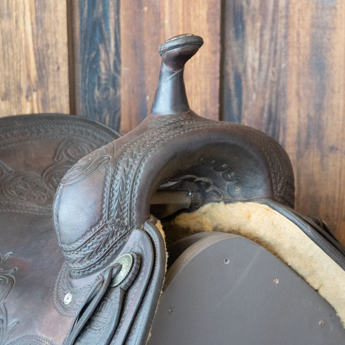 16" USED J & S CUTTING SADDLE Saddles - Used J&S Saddlery