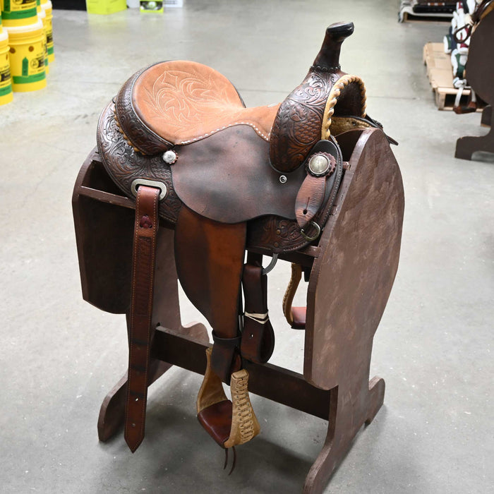 13.5" USED CIRCLE Y MARTHA JOSEY BARREL SADDLE