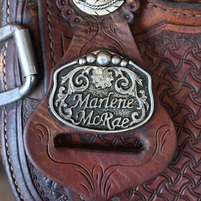14.5" USED CACTUS MARLENE MCRAE BARREL SADDLE