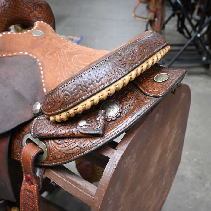 13.5" USED CIRCLE Y MARTHA JOSEY BARREL SADDLE