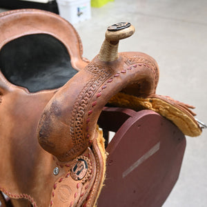 14" USED FORT WORTH BARREL SADDLE Saddles - Used Fort Worth Saddle Co.