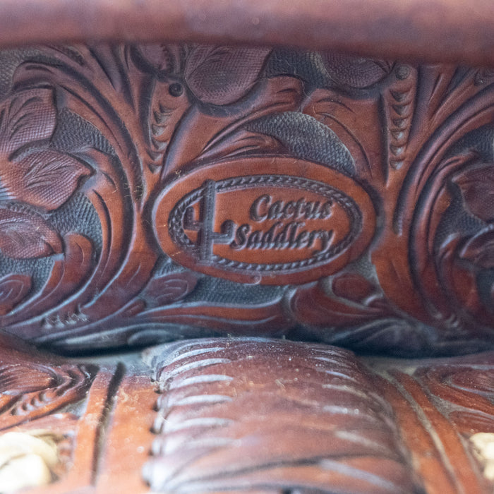 14.5" USED CACTUS TEAM ROPING SADDLE