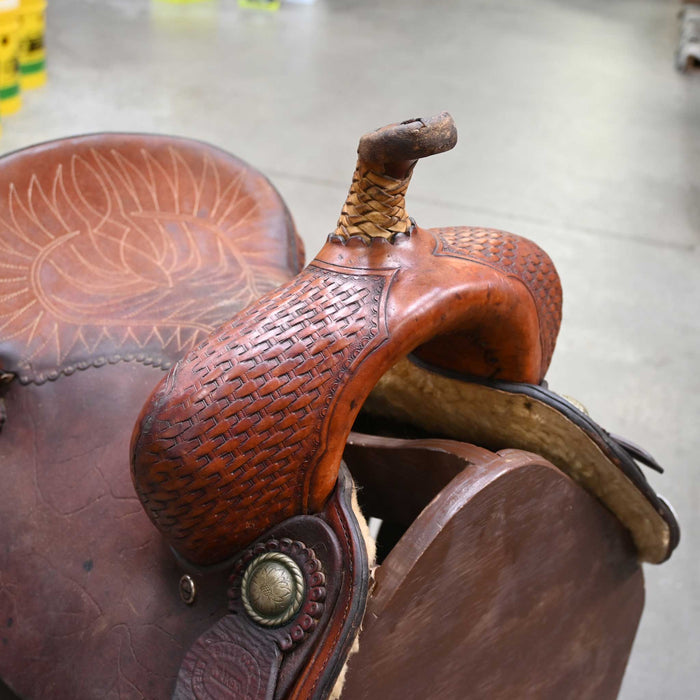 13.5" USED BILLY COOK BARREL SADDLE Saddles - Used Billy Cook