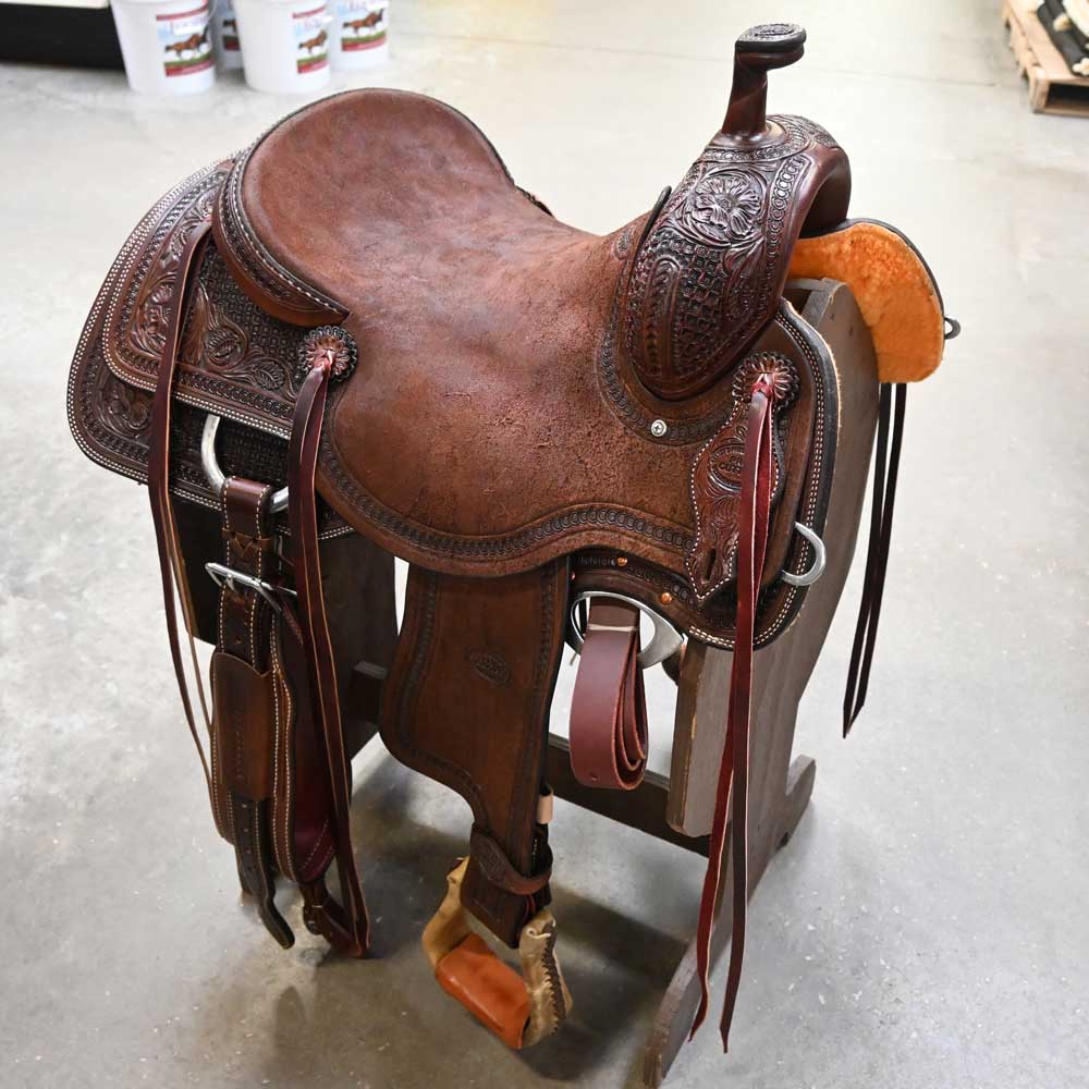 15.5" TESKEY'S PRO CUTTER RANCH CUTTER SADDLE Saddles Teskey's Saddlery