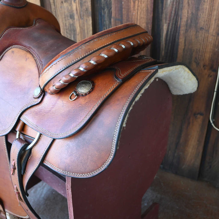 15" USED SOUTHERN SADDLERY TEAM ROPING SADDLE Saddles - Used Southern Saddlery