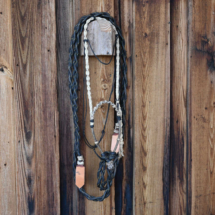 Loping Hackamore w/ Braided Nylon Reins