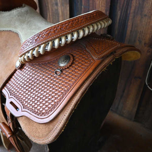 15.5" USED TESKEY'S ROPING SADDLE Saddles TESKEY'S SADDLERY LLC   