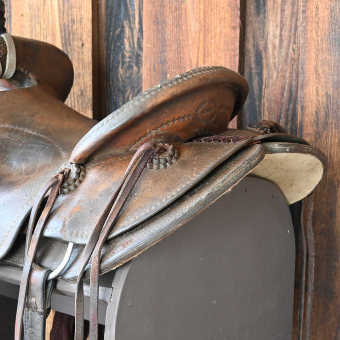 15¾" USED CRAIG LEWIS RANCH SADDLE