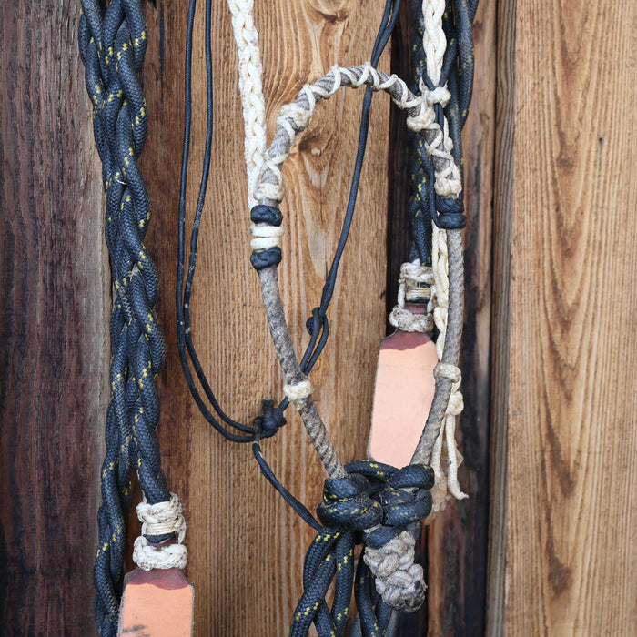 Loping Hackamore w/ Braided Nylon Reins