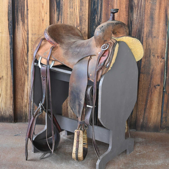16.5" USED AUSTIN VALIMONT RANCH CUTTER SADDLE