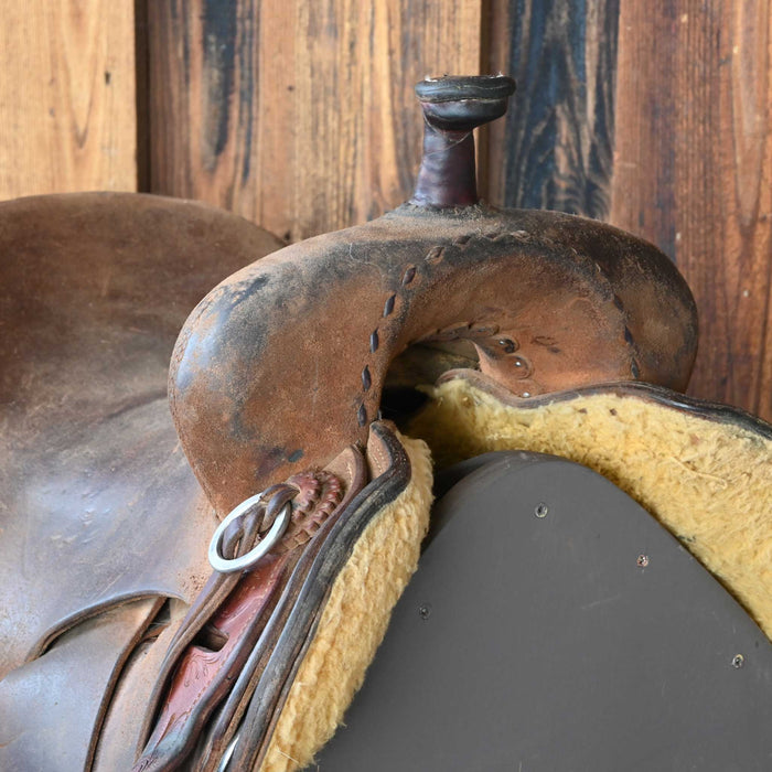 16.5" USED AUSTIN VALIMONT RANCH CUTTER SADDLE