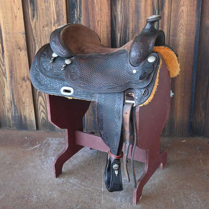 17.5" USED SILVER MESA REINING SADDLE Saddles - Used Silver Mesa