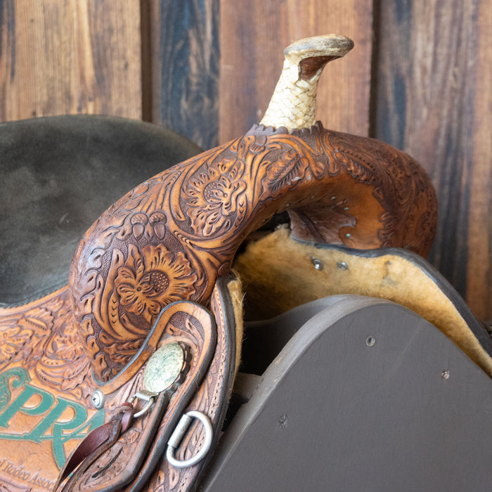 13" USED CIRCLE Y BARREL SADDLE