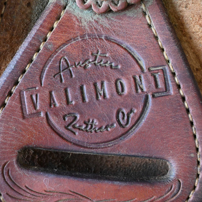16.5" USED AUSTIN VALIMONT RANCH CUTTER SADDLE
