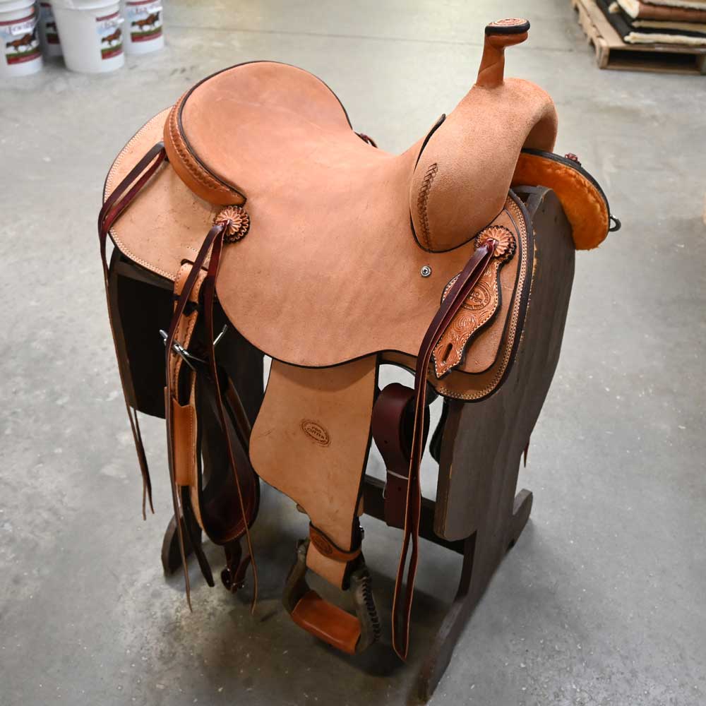 15" TESKEY'S PRO CUTTER RANCH CUTTER SADDLE Saddles Teskey's Saddlery