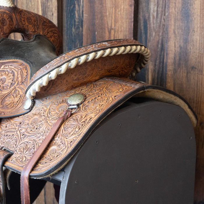 13" USED CIRCLE Y BARREL SADDLE