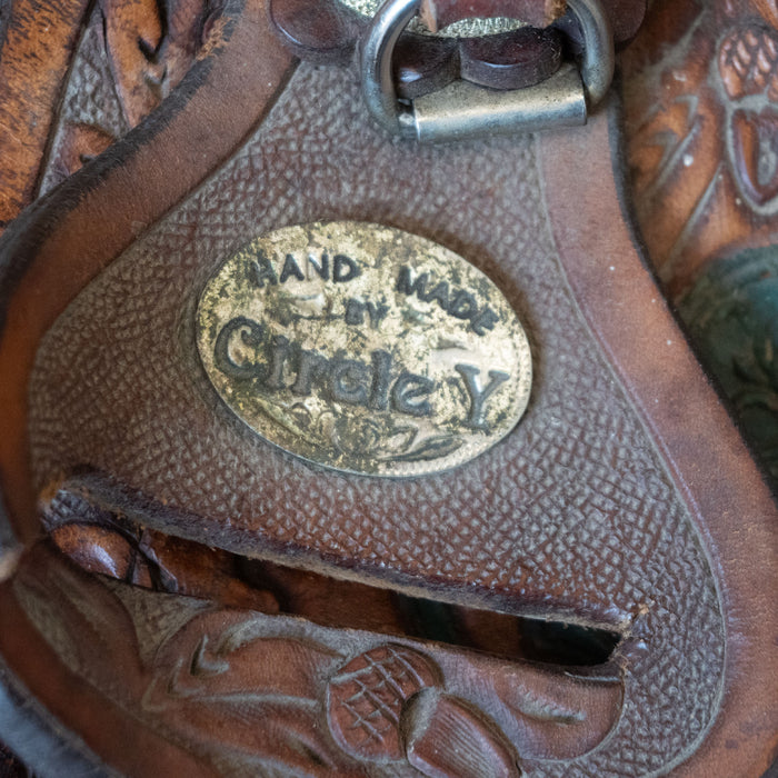 13" USED CIRCLE Y BARREL SADDLE