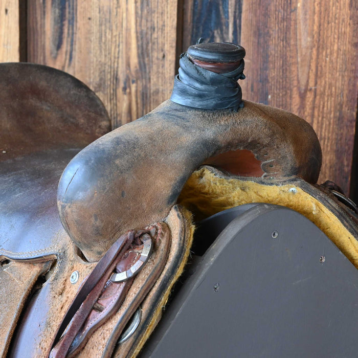 16.5" USED TESKEY'S STRIP DOWN RANCH SADDLE