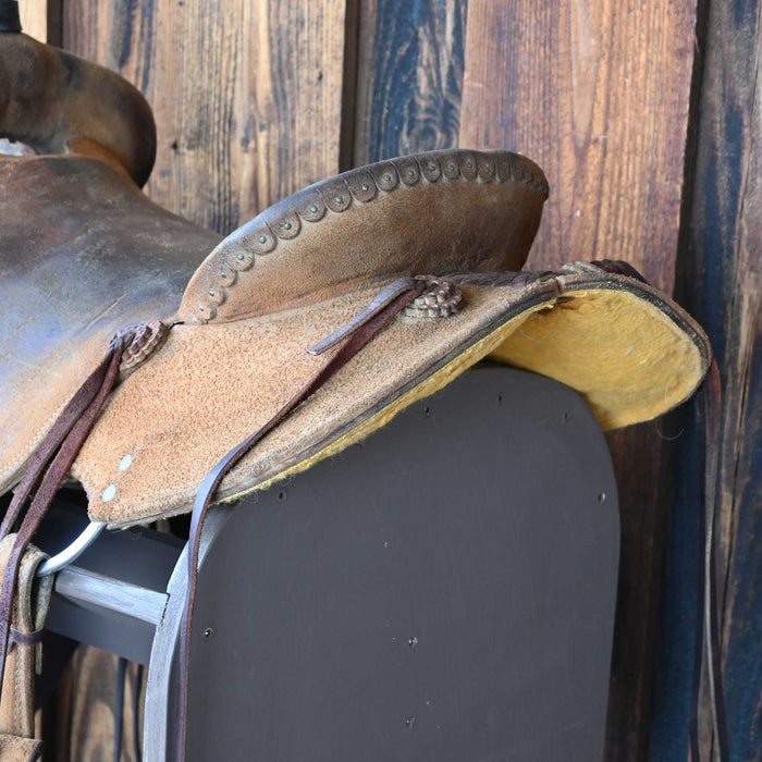 16.5" USED TESKEY'S STRIP DOWN RANCH SADDLE